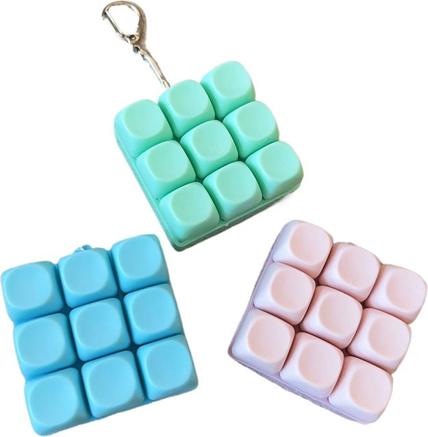 JETTING 9-Tasten-Tastatur-Fidget-Schlüsselanhänger, Antistress-Tastaturknopf, Stressabbau-Spielzeug - Bild 1