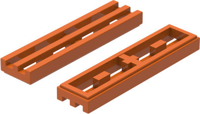 Youe Shone Kühlergrill 1X4, 20-teiliges Set, Schwarz, Orange - Bild 1