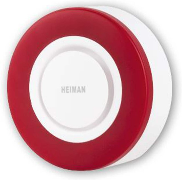 HEIMAN Innensirene Zigbee in Rot - Bild 1