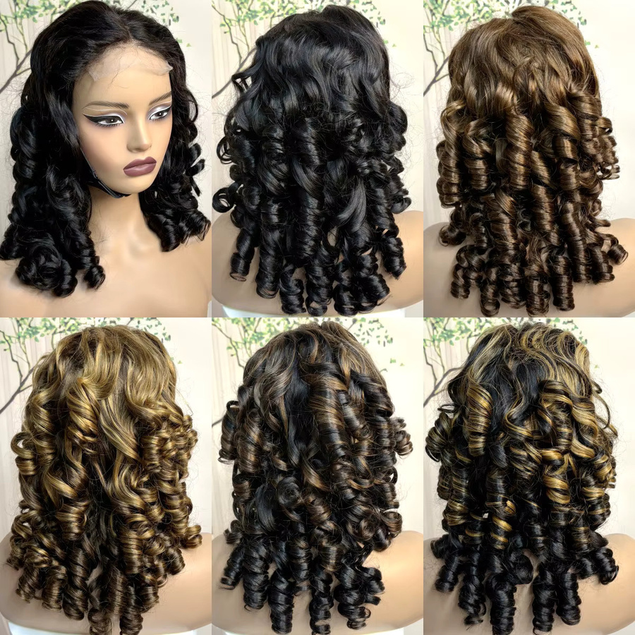 MISHELL Perücke, Loose Wave Echthaar, 22 Zoll, Damen - Bild 4