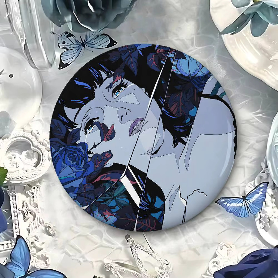 52TOYS Japanische Anime Perfect Blue Cartoon-Abzeichen rund als dekoratives Accessoire und Geschenk - Bild 5