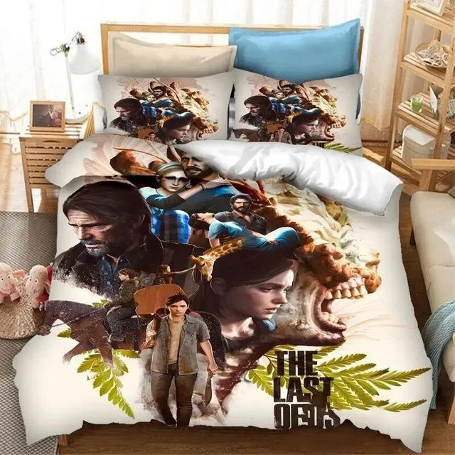 The Last Of Us Part Bettwäsche-Set aus 3 Teilen, Bettbezug und Kopfkissenbezüge für Einzelbetten, B/H: 135 x 200 cm - Bild 1