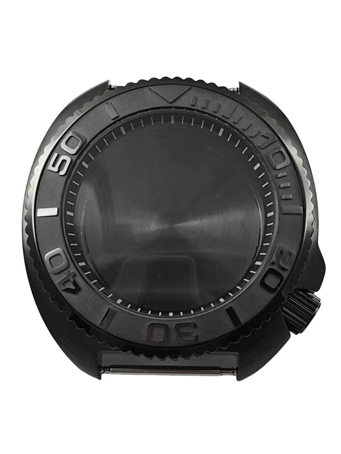 HUANXIAO Uhrengehäuse Turtle, Schwarz, Abalone, 44 mm - Bild 3