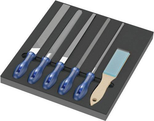 Wera PFERD Feilen-Set 1, 6-teilig mit Schaumstoffeinlage 9783 - Bild 1