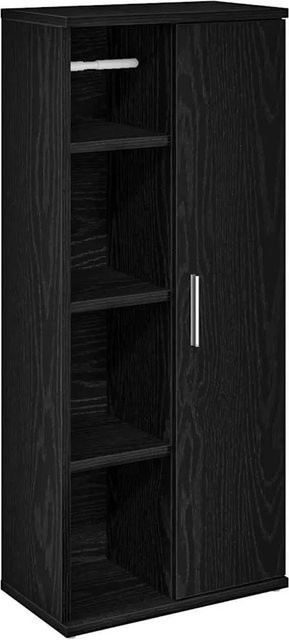 vidaXL Badezimmerschrank Schwarz mit Rollenhalter, B/T/H: 39 x 22 x 90 cm - Bild 1