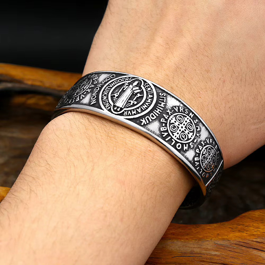 TOGA PULLA Armband, Edelstahl, Silber, Unisex, Vintage - Bild 3