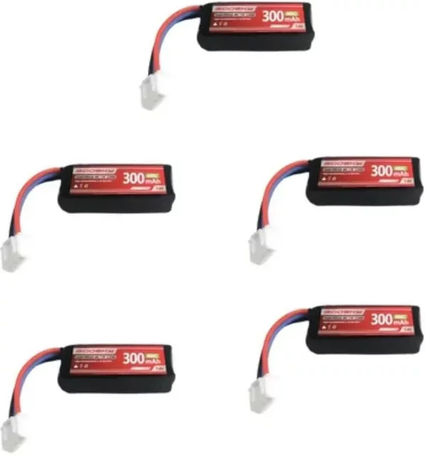 GOOSKY S1 Li-Ion Batterie 7,4 V 300 mAh Lipo für 3D RC Hubschrauber in Schwarz - Bild 1