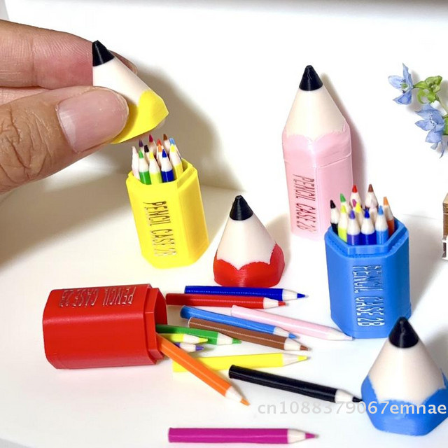 ZYAS Puppenhaus-Zubehör, Mini-Bleistift, 10/12-teiliges Set, Bunt / Mehrfarbig - Bild 1