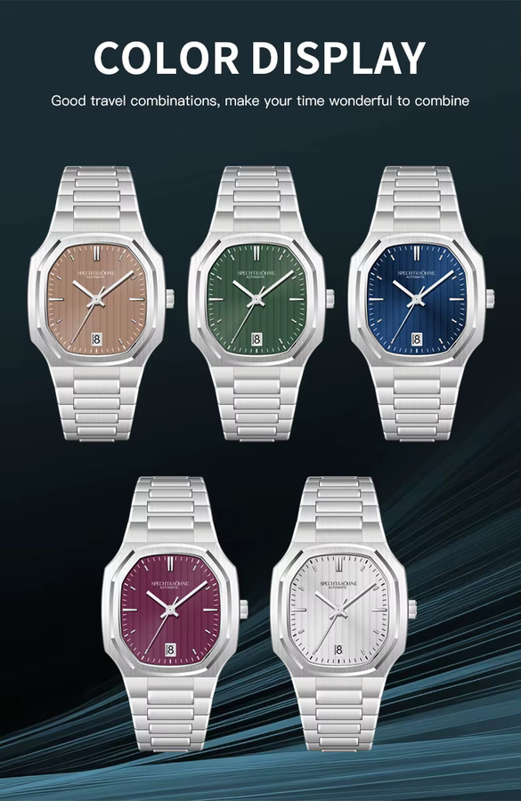 Specht&Sohne Armbanduhr, Automatik, Edelstahl, Saphirglas, 37 mm, Herren - Bild 2