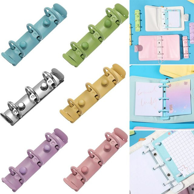 Bunte Metall Binder Clips mit 3 Löchern für Tagebuch, Notebook und Planer - Bild 1