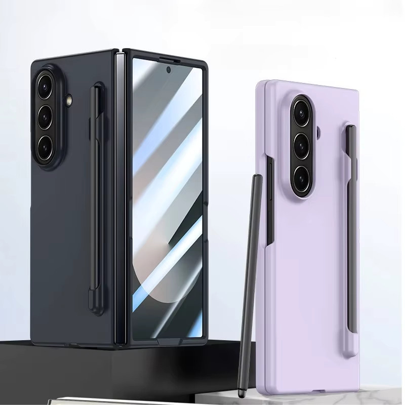 Candy Skin Anti-Fingerprint Schutzhülle für Samsung Galaxy Z Fold 5, 6, 7 und 8 Ultra mit Stylus-Schlitz und erhöhtem Linsenschutz, Mehrfarbig - Bild 1