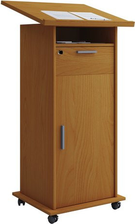VCM Stehpult Meeta in Buche-Dekor, braun, B: 50 cm, H: 108,3 cm, T: 60 cm - Bild 1