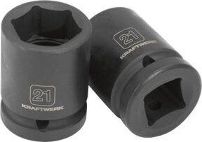Kraftwerk Schlag-Stecknuss 21 mm in Schwarz mit 3/4 Zoll Antrieb - Bild 1
