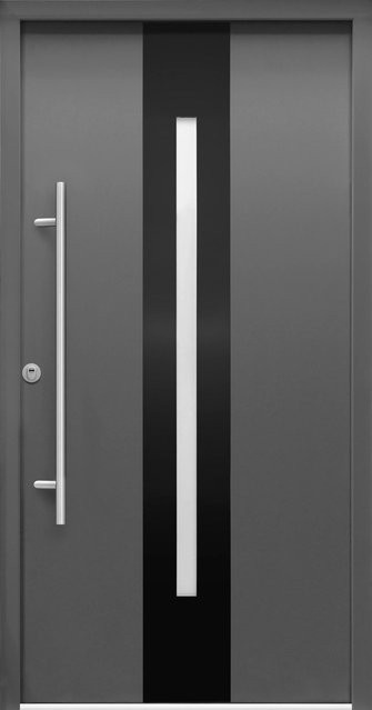Splendoor Sicherheits-Haustür ThermoSpace Prime Dublin RC2 Komfort mit Glaseinsatz, Farbe: Anthrazit, B: 110 cm, H: 210 cm - Bild 1