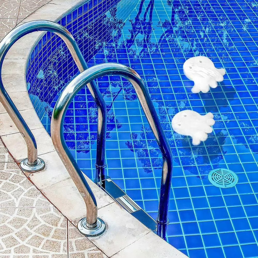 Alloet Oktopus Öl-Absorbierende Filterschwämme für Schwimmbad und SPA in Weiß - Bild 3