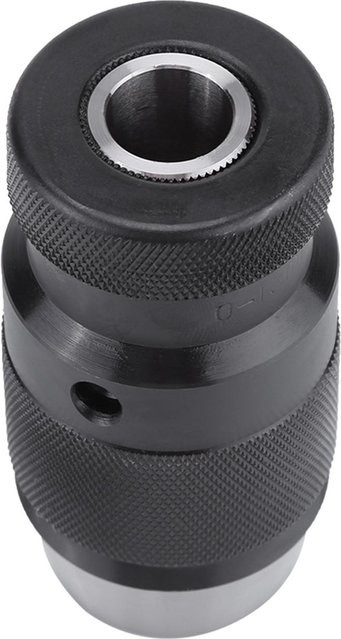 Selbstspannendes Schlüsselloses Bohrfutter B16 aus Stahl für Drehbank und Bohrmaschine, 0,13 mm, Schwarz - Bild 1