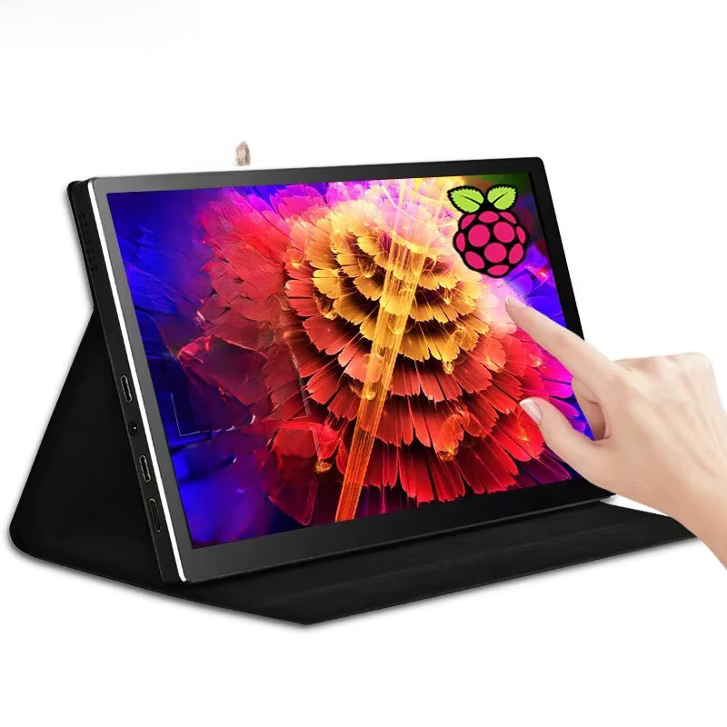 Wisecoco 9 Zoll Tragbarer Monitor mit 2K Auflösung 2560x1600, IPS Touchscreen, 500Cd/m², USB-C und HDMI, Schwarz - Bild 6