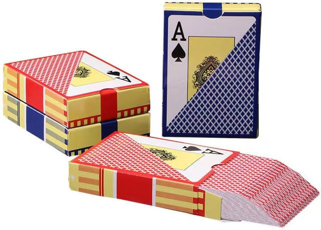 Qenueson Poker Karte, Kunststoff, Blau, Bunt / Mehrfarbig - Bild 1