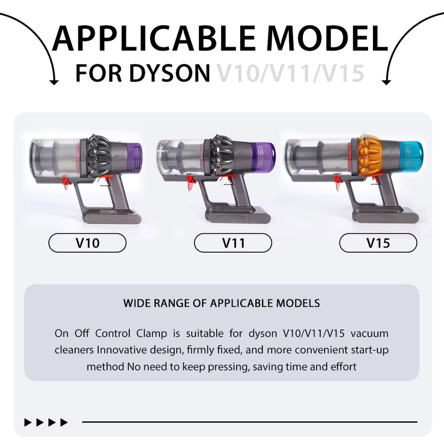 Dyson Auslösesperre Schalterverriegelung für V10 V11 V15 SV12 SV14 SV15 SV22 zur Fingerentlastung im Dauermodus - Bild 4