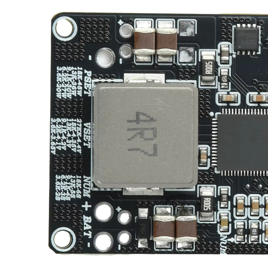 IP2369 45W Lithiumbatterie Ladegerät für Li-Ion und LiFePO4 Batterien, 2S bis 6S, Schwarz - Bild 5