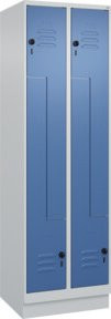 C+P Z-Spind Classic PLUS mit 4 Fächern und Sockel, Sicherheits-Drehriegel, Stahl, B/T/H: 195 x 60 x 50 cm - Bild 1