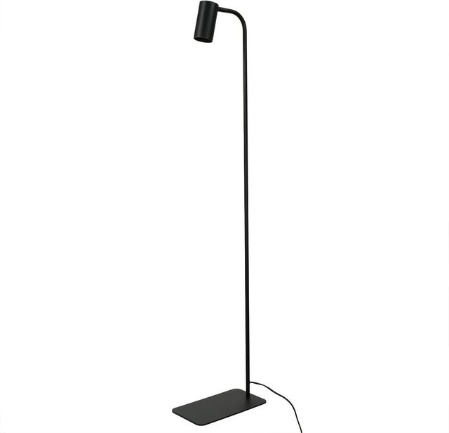 Schwenkbare Stehleuchte Licht-Erlebnisse aus Metall in Schwarz, Höhe: 126 cm, GU10 Fassung - Bild 1