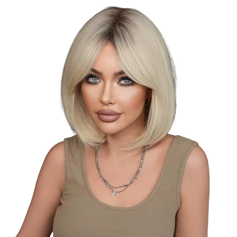 7JHH WIGS Perücke, blonde Bob-Perücke, Damen - Bild 5