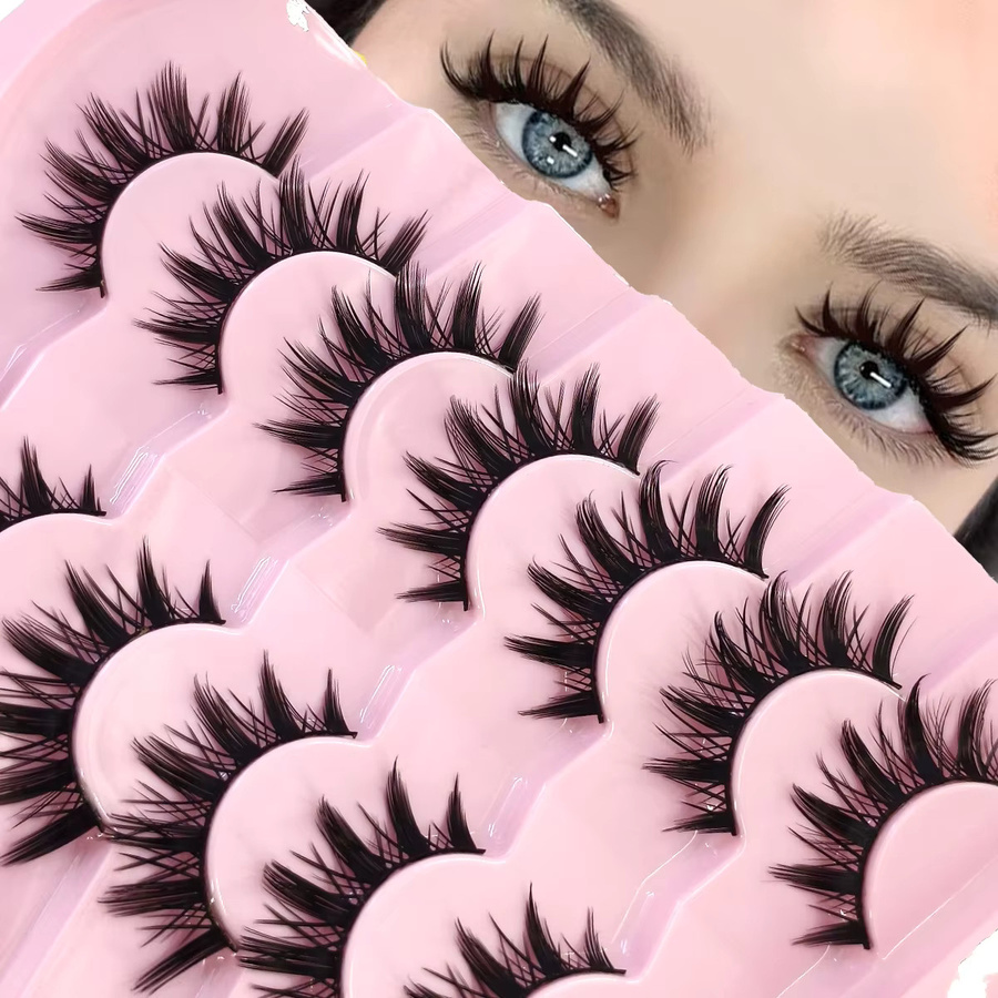 3DFaux Falsche Wimpern, Black, 20 Paar, Unisex - Bild 3