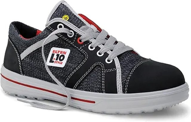 Elten Sicherheitshalbschuh Sensation Up Low ESD S3 in Schwarz und Blau, Größe 46 - Bild 1