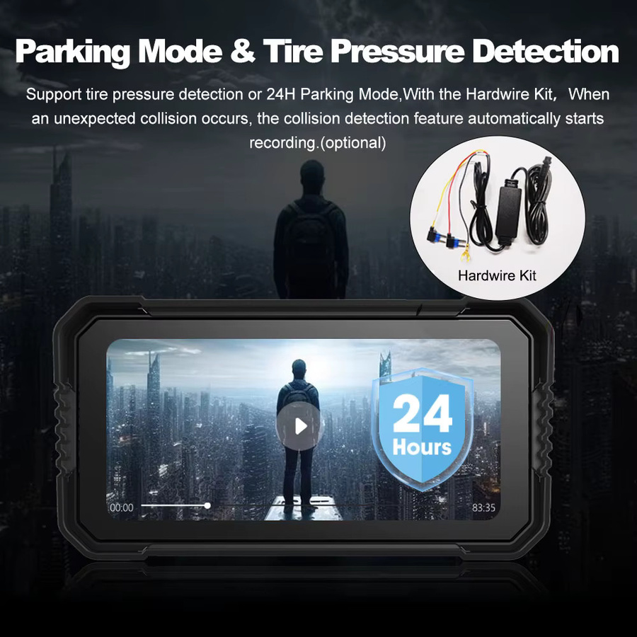 Freedconn Wireless CarPlay und Android Auto Motorrad DVR Navigation mit 6,25 Zoll Display in Schwarz - Bild 4