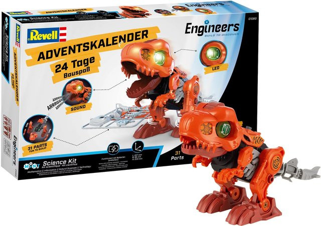 Revell Advent Calendar Engineers Electric T.Rex, ab 8 Jahren - Bild 1