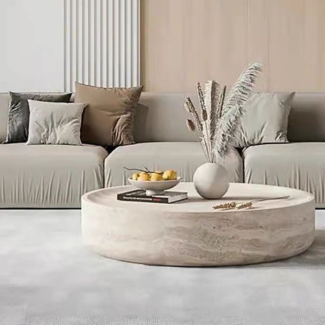 Runder Beistelltisch von DUTRIEUX in transparentem Design im Industrial-Stil für dein Wohnzimmer - Bild 1