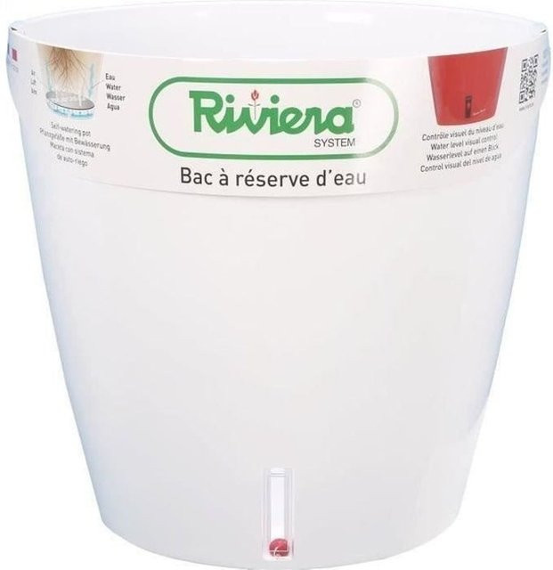 RIVIERA RIVIERA Wasserauffangschale rund in Weiß, Durchmesser: 36 cm, Höhe: 33 cm - Bild 1