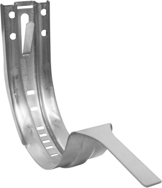 Zambelli Stirnbretthalter Halbrund 250/8 teilig aus verzinktem Stahl in Silber - Bild 1