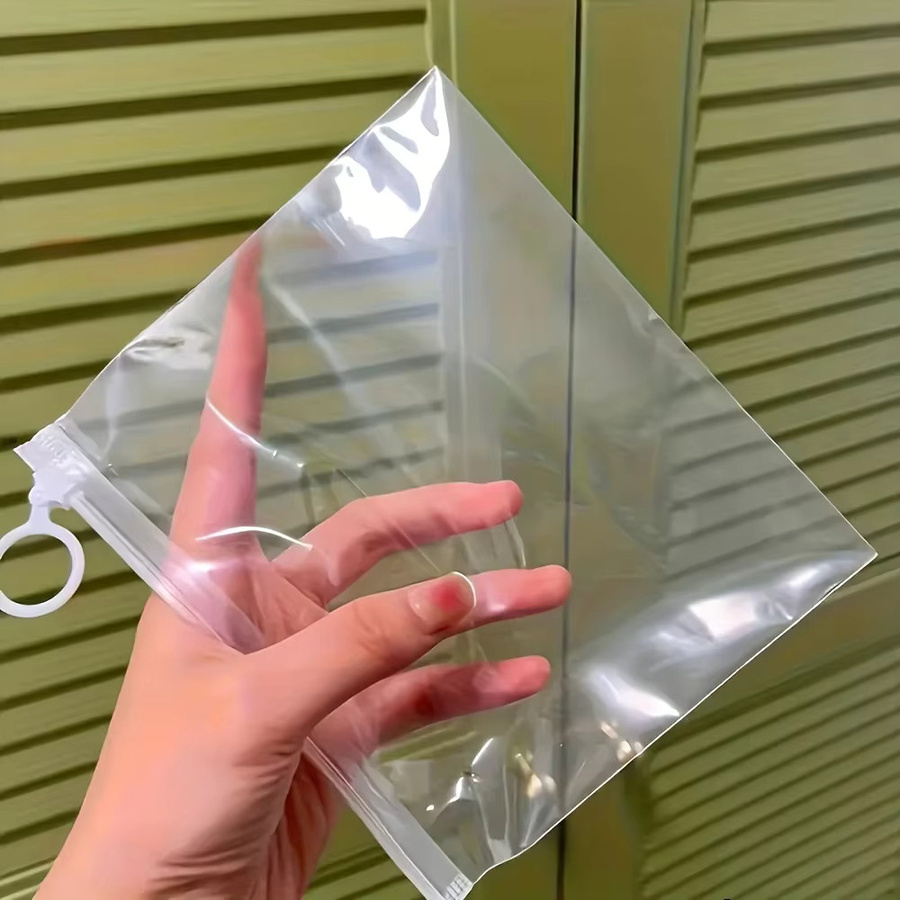 20 Stück Transparente Reise-Aufbewahrungstaschen aus Kunststoff mit Reißverschluss und Zuglaschen - Bild 2