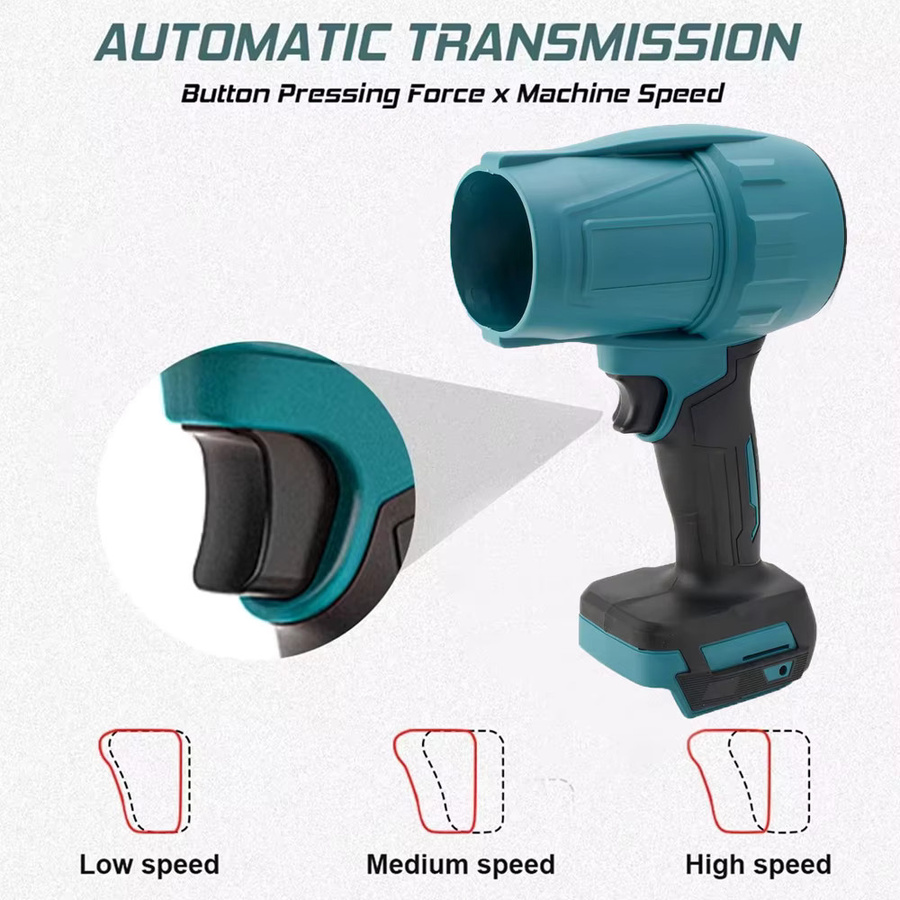 Makita Kabelloser Hand-Turbogebläse-Ventilator, leistungsstarker elektrischer Staubbläser für 18V Akku - Bild 6