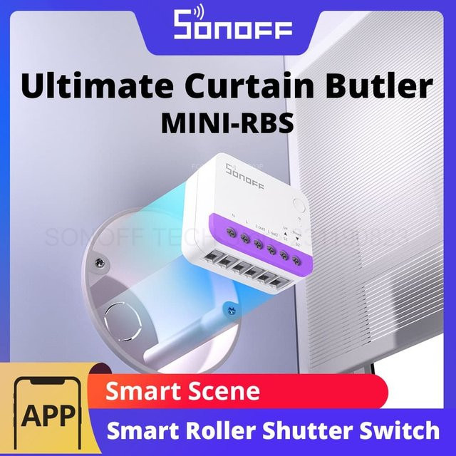 SONOFF MINI-RBS Slimme Rollladensteuerung mit Matter-Unterstützung, Weiß - Bild 1