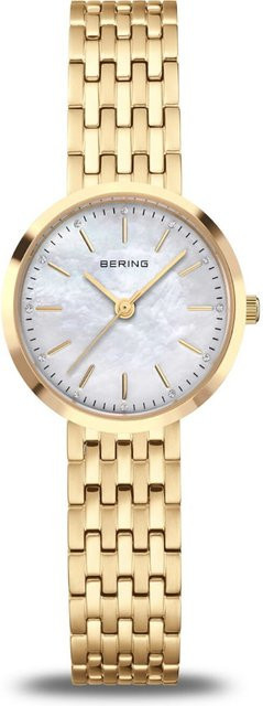 Bering Damenuhr Classic, Quarz, Edelstahl, Perlmutt, 26 mm, 5 ATM - Bild 1