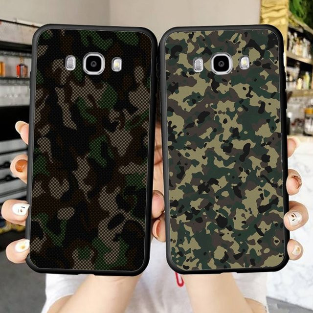 Handyhülle im Camo Militär Armee Tarnmuster für Samsung Galaxy J7 Plus, J7 Core, J7 Neo, J6 Plus, J6, J4 und J5 in Multicolour - Bild 1