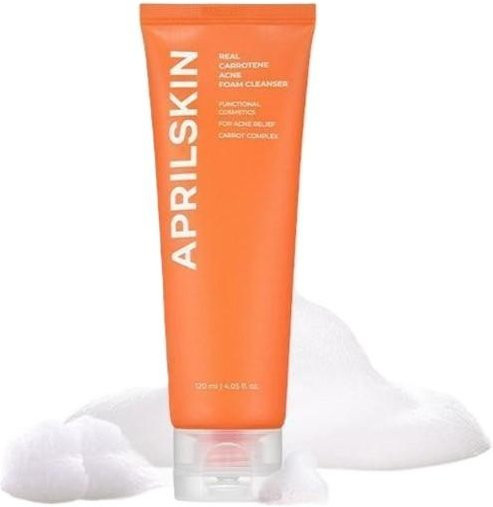 APRILSKIN Real Carrotene Schaumreiniger, 120 ml, mit Salicylsäure - Bild 1