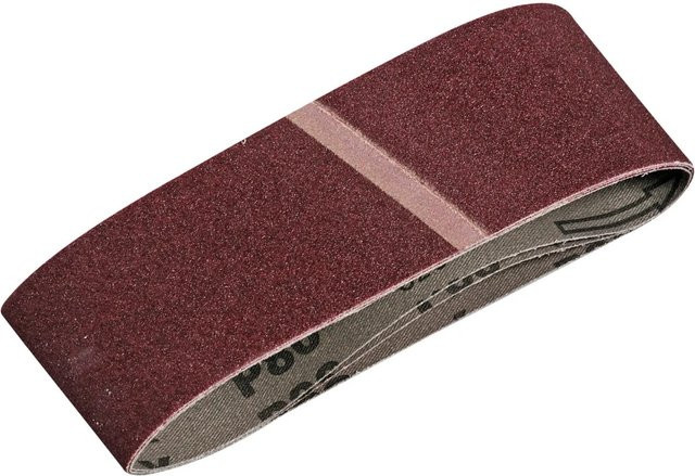 LUX-TOOLS Schleifband K120 für Holz, Metall und Lack, Breite: 6,5 cm, Länge: 41 cm - Bild 1