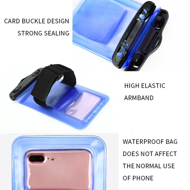 Haissky Wasserdichte Handy-Armtasche und Gürteltasche für iPhone und Samsung in Pink - Bild 5