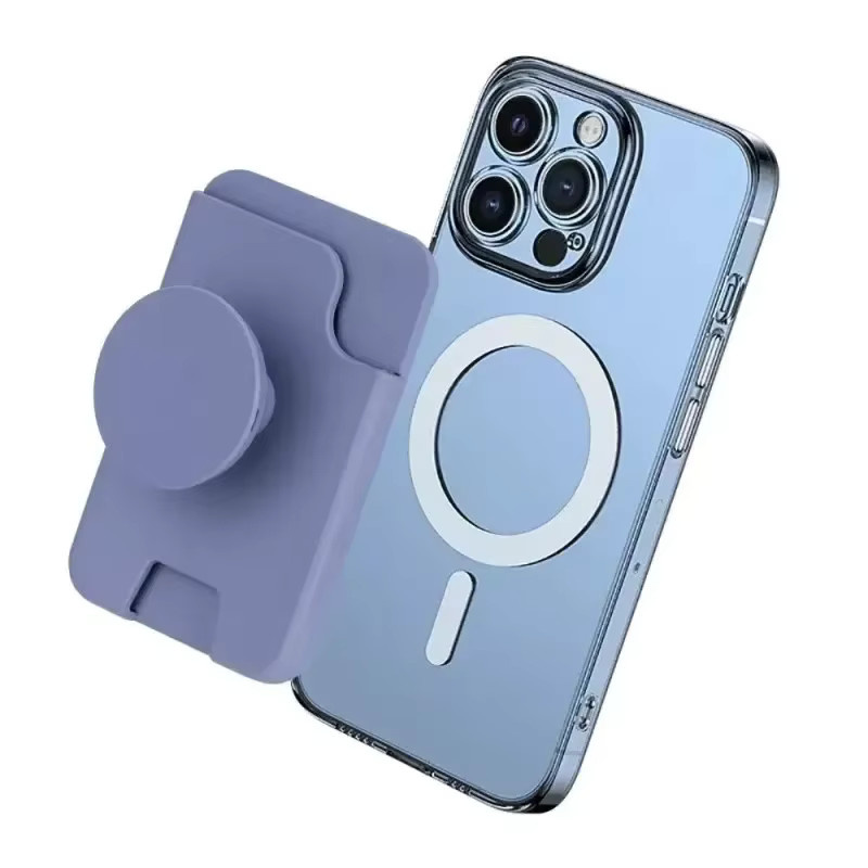 Magnetische Kartenhalterung mit ausziehbarem Ständer und Grip Tok für MagSafe Wallets, kompatibel mit iPhone und Samsung, MagSafe Pocket Socket Fingerring - Bild 2