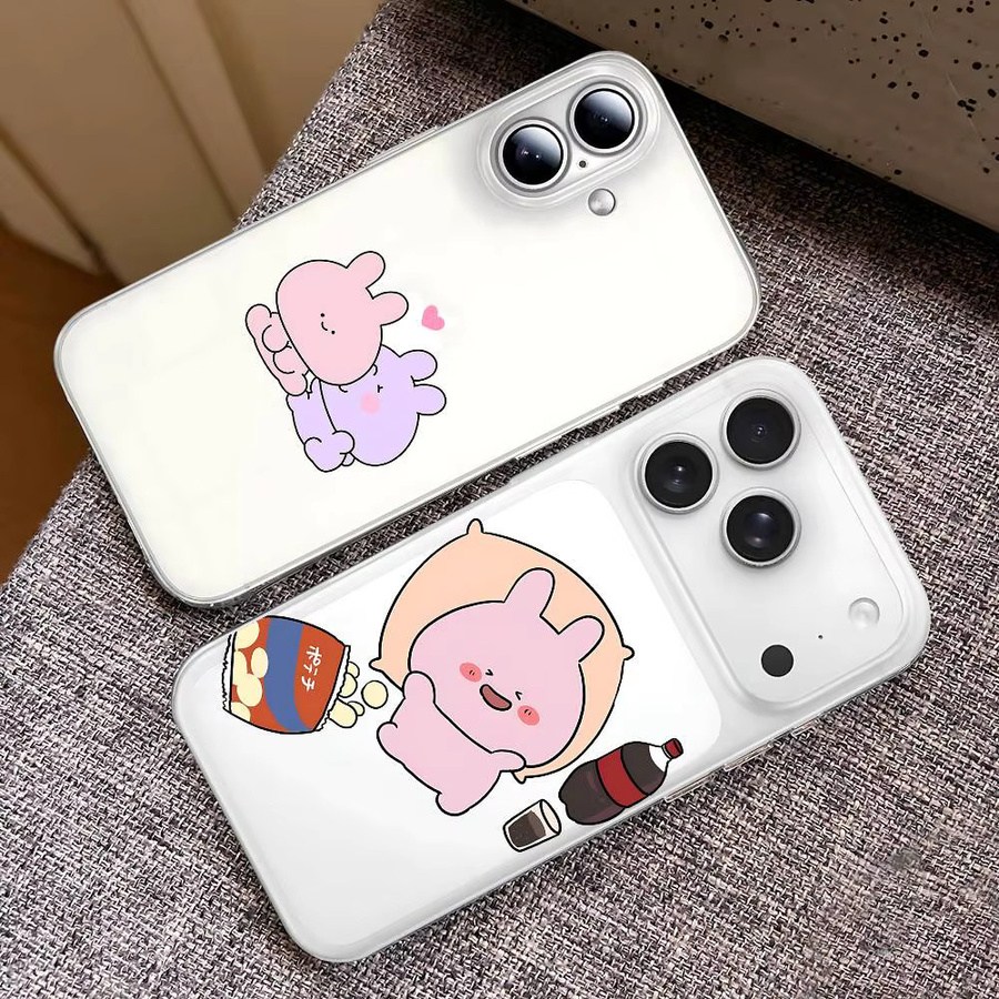 Mesuca A-Asamimichan Smartphone Schutzhülle für iPhone 11 bis iPhone 17 Pro Max, transparent und stoßfest - Bild 3