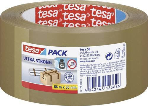 tesapack Ultra Strong Packband von tesa in Braun, Breite: 50 mm, Länge: 66 m - Bild 1