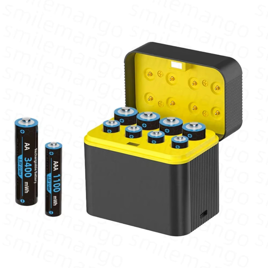 Yuform Wiederaufladbare Lithium-Batterien 1,5V AA 4255mWh und AAA 1100mWh Hochleistungs Akkus für Maus und Fernbedienung - Bild 4