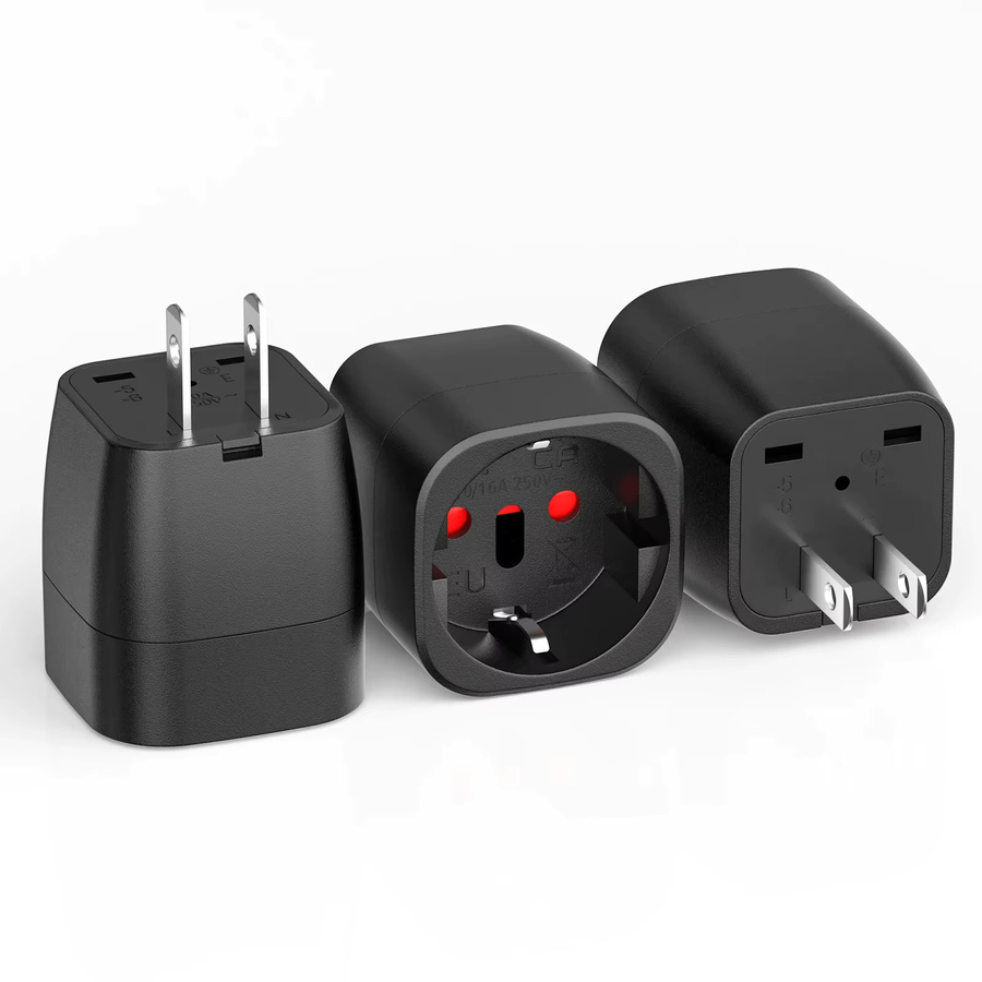 HITRENDS Reiseadapter Set aus 3 Stück für EU, Japan, Kanada, USA und Brasilien - Bild 5