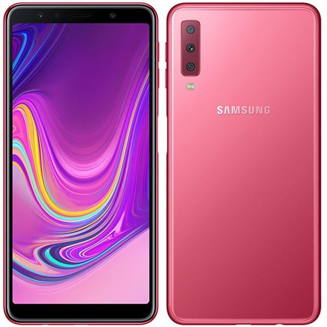 Generalüberholtes Samsung Galaxy A7 (2018) A750F Smartphone in Rosa mit 128 GB ROM und 4 GB RAM, Dual-SIM, Android, 4G/LTE - Bild 1