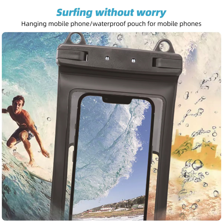 Wasserdichte Handyhülle von FONKEN für iPhone 11 12 13 14 15 Pro Max, Huawei Mate 60 und Xiaomi 13, empfindliche Touch-Bedienung, Farben: Schwarz oder Lila - Bild 5