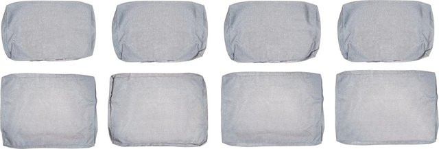 8-teiliges Set Ersatz-Kissenbezüge für Olea Lounge-Set in Hellgrau aus Polyester mit Reißverschluss - Bild 1